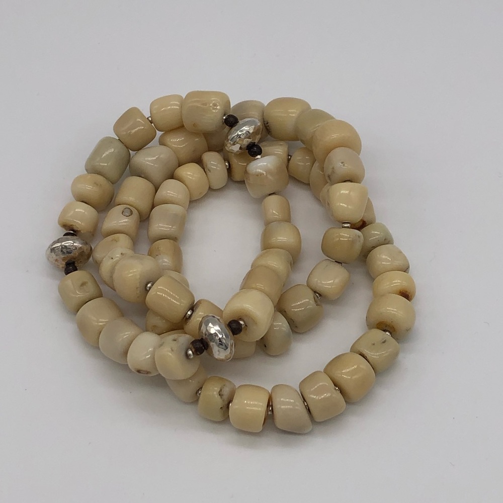 Silpada Bamboo Coral Stretch Bracelets Set of 3